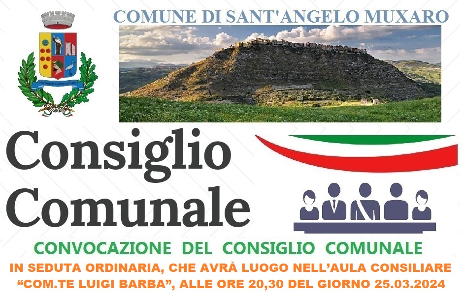 CONVOCAZIONE CONSIGLIO COMUNALE