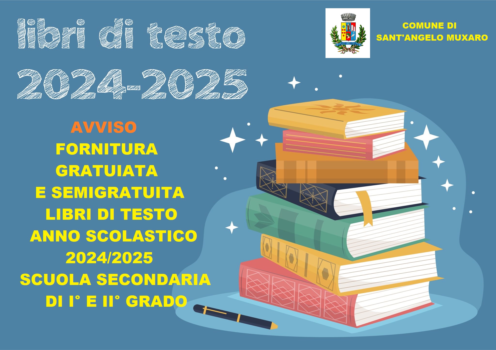 AVVISO - FORNITURA GRATUIATA E SEMIGRATUITA LIBRI DI TESTO ANNO SCOLASTICO 2024/2025