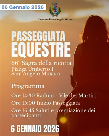 ISCRIZIONE ALLA PASSEGGIATA A CAVALLO - LUNEDI 6 GENNAIO 2026